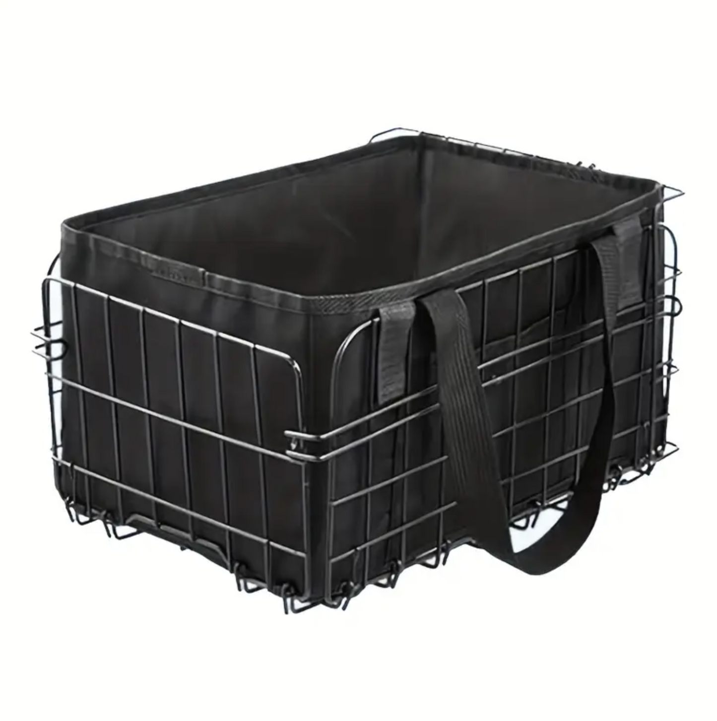Black Iron Frame Bicycle Basket